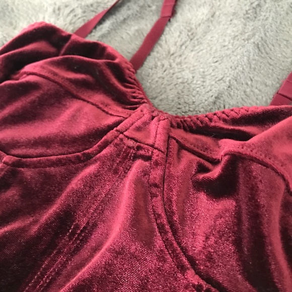 2/$25 Garage Velvet Bustier Crop Top - Picture 3 of 8